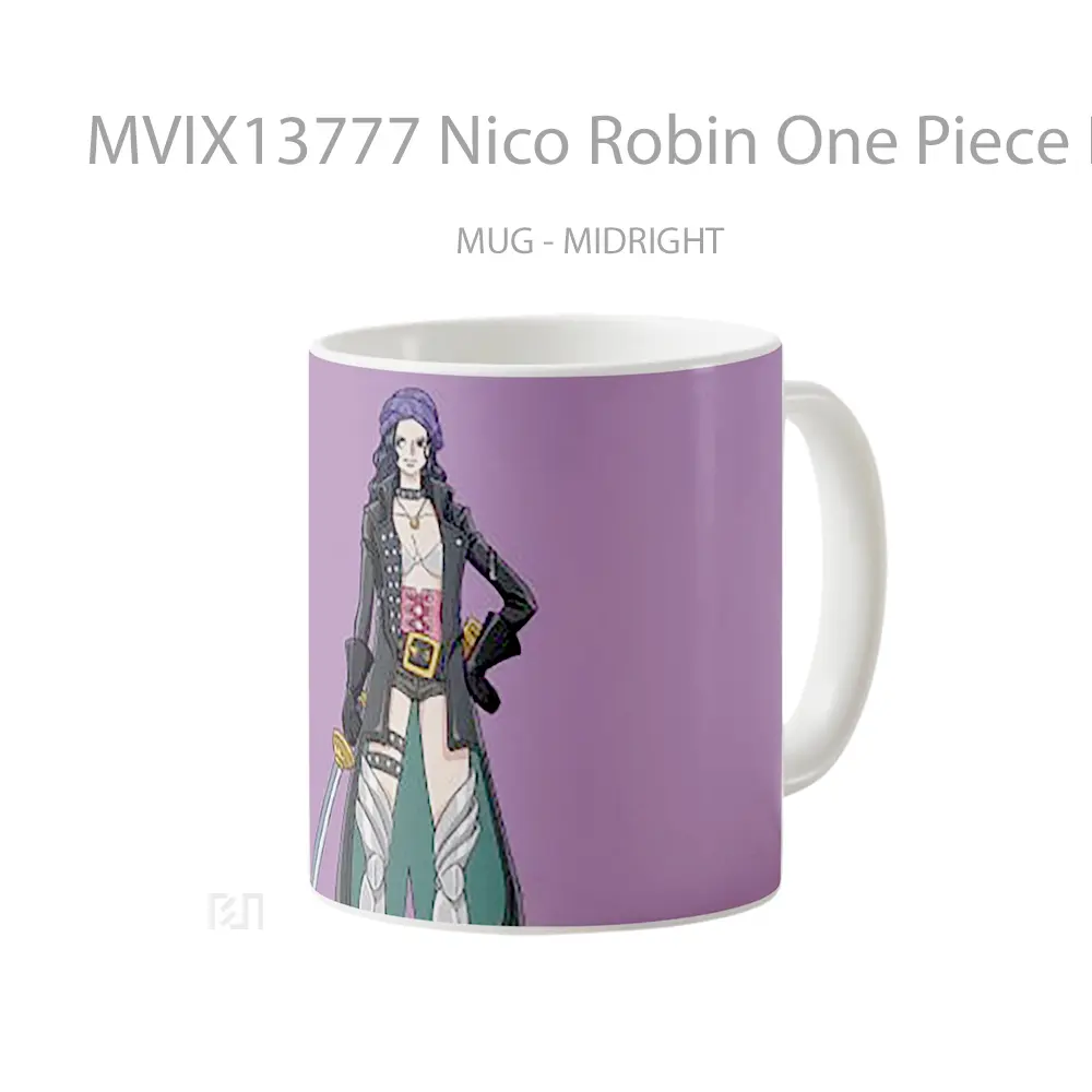 Mug Nico Robin One Piece Red Cangkir Anime - All-side / Desain