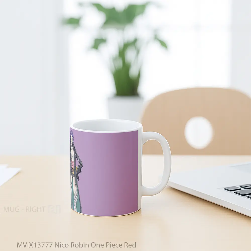 Mug Nico Robin One Piece Red Cangkir Anime - All-side / Desain