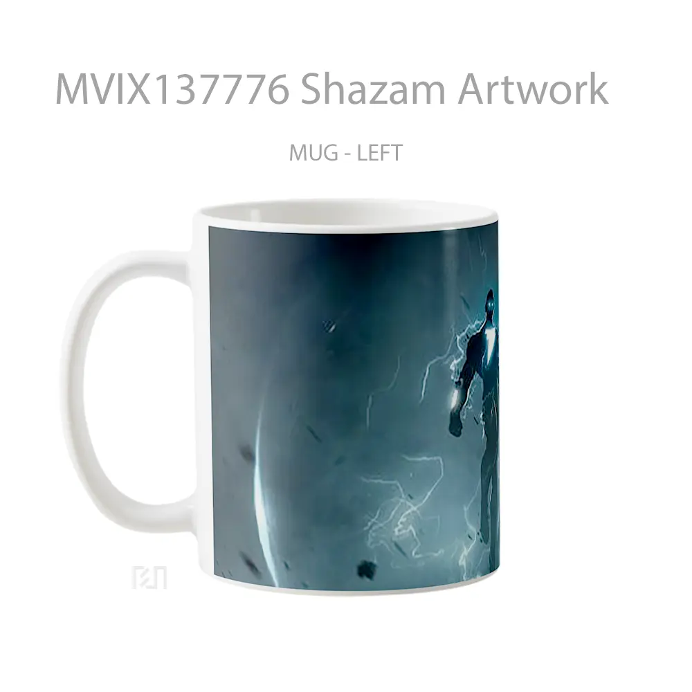 Mug Shazam Artwork Gelas Superhero - All-side / Desain