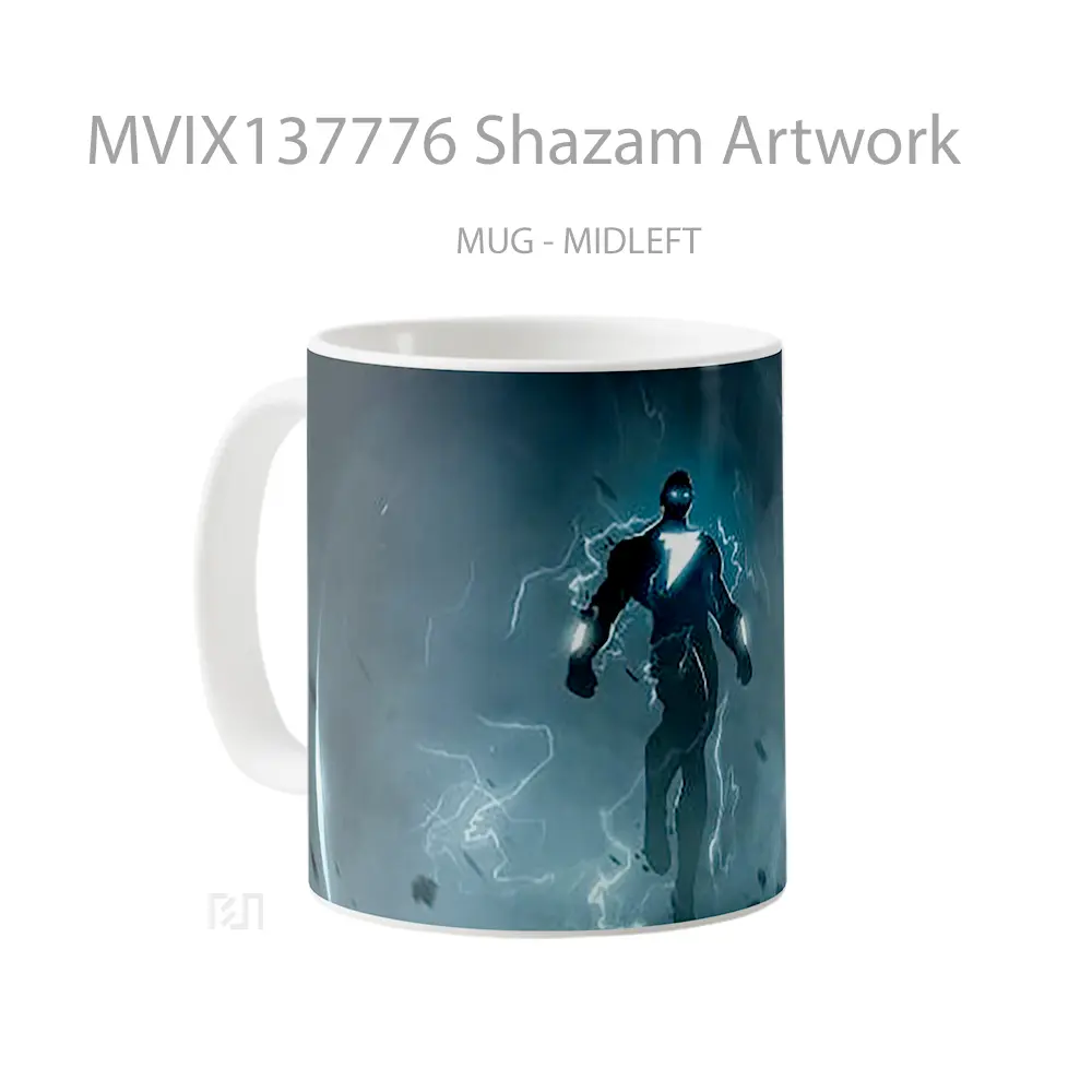 Mug Shazam Artwork Gelas Superhero - All-side / Desain