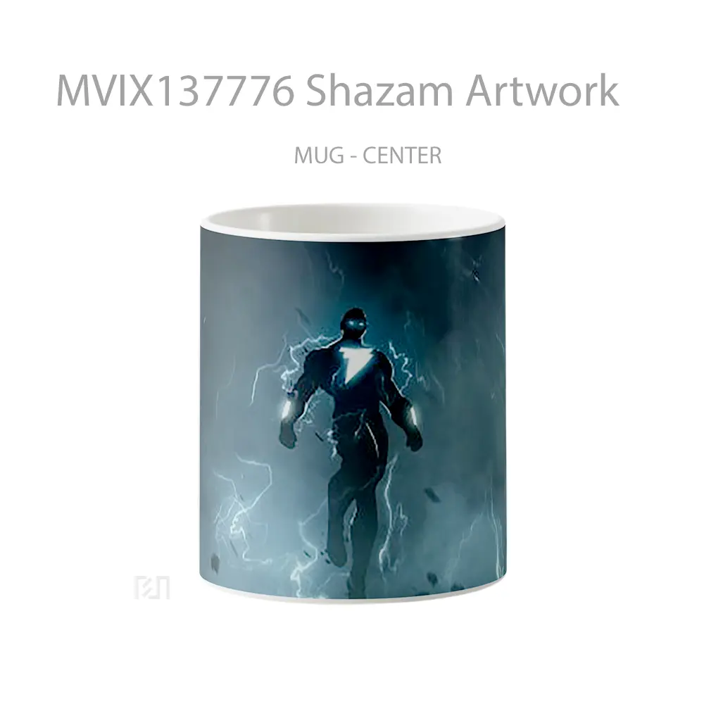 Mug Keramik Premium SNI - Mug Shazam Artwork Gelas Superhero