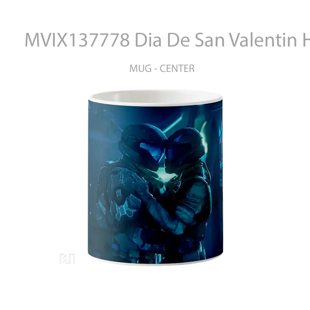 Mug Dia De San Valentin Halo Cangkir Gamer