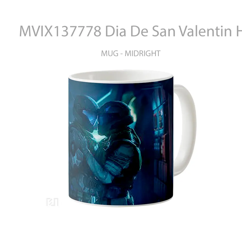 Mug Dia De San Valentin Halo Cangkir Gamer - All-side / Desain