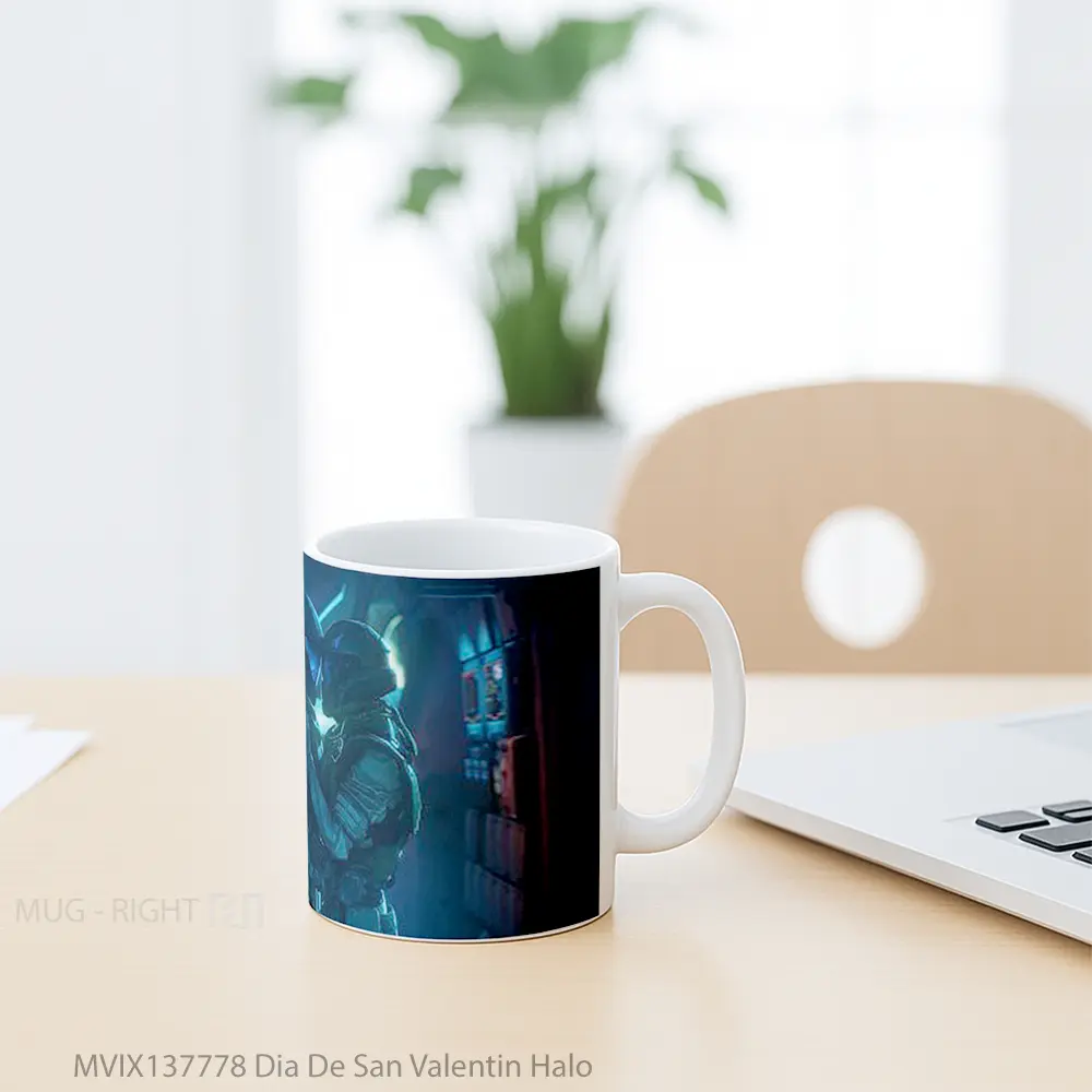Mug Dia De San Valentin Halo Cangkir Gamer - All-side / Desain