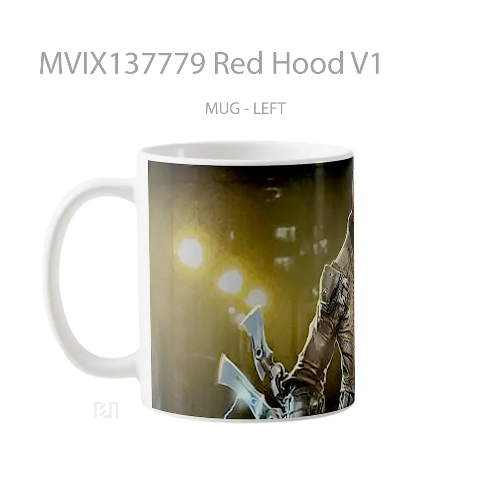 Mug Red Hood V1 Gelas Superhero - All-side / Desain