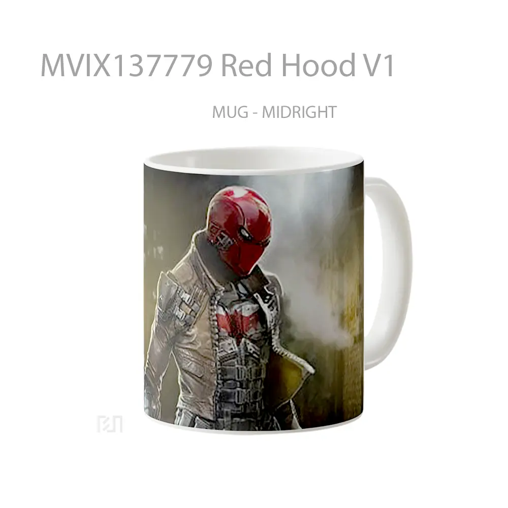 Mug Red Hood V1 Gelas Superhero - All-side / Desain