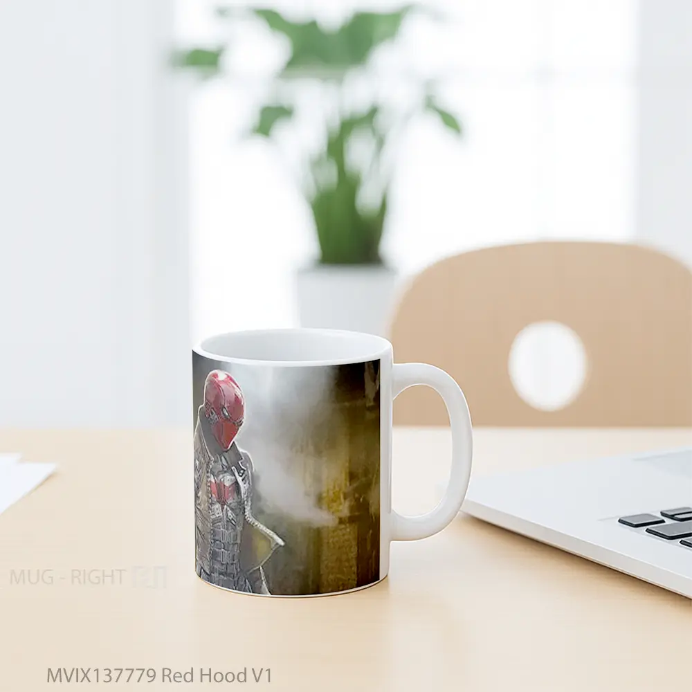 Mug Red Hood V1 Gelas Superhero - All-side / Desain