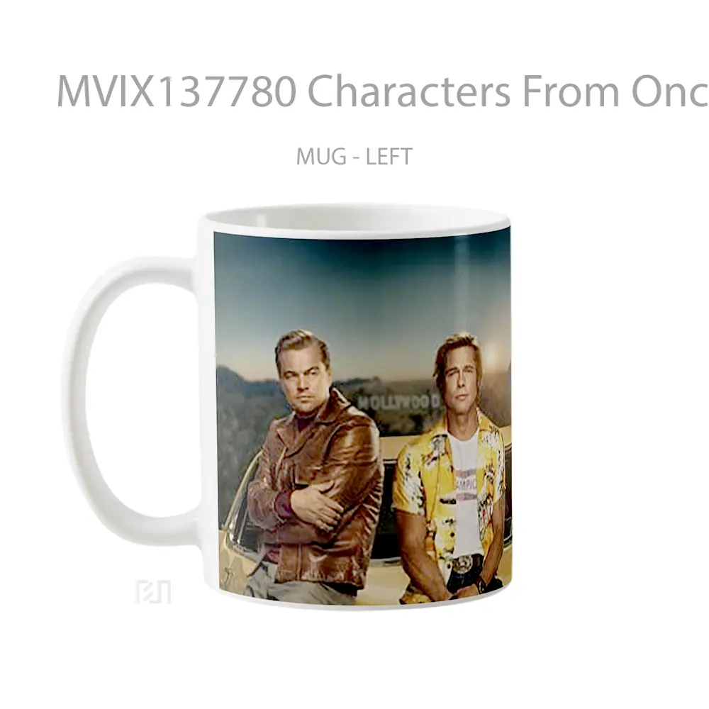 Mug Characters From Once Upon A Time In Hollywood Gelas Keramik Unik - All-side / Desain
