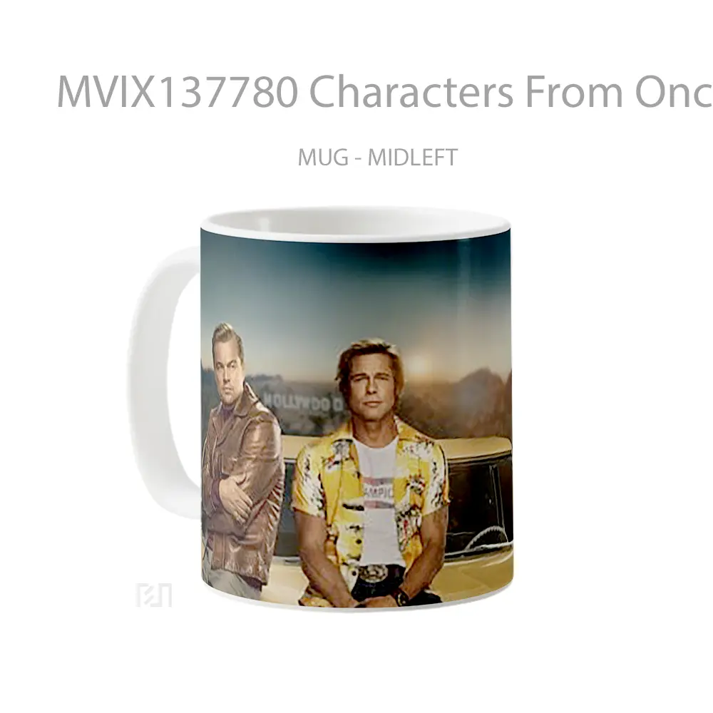 Mug Characters From Once Upon A Time In Hollywood Gelas Keramik Unik - All-side / Desain
