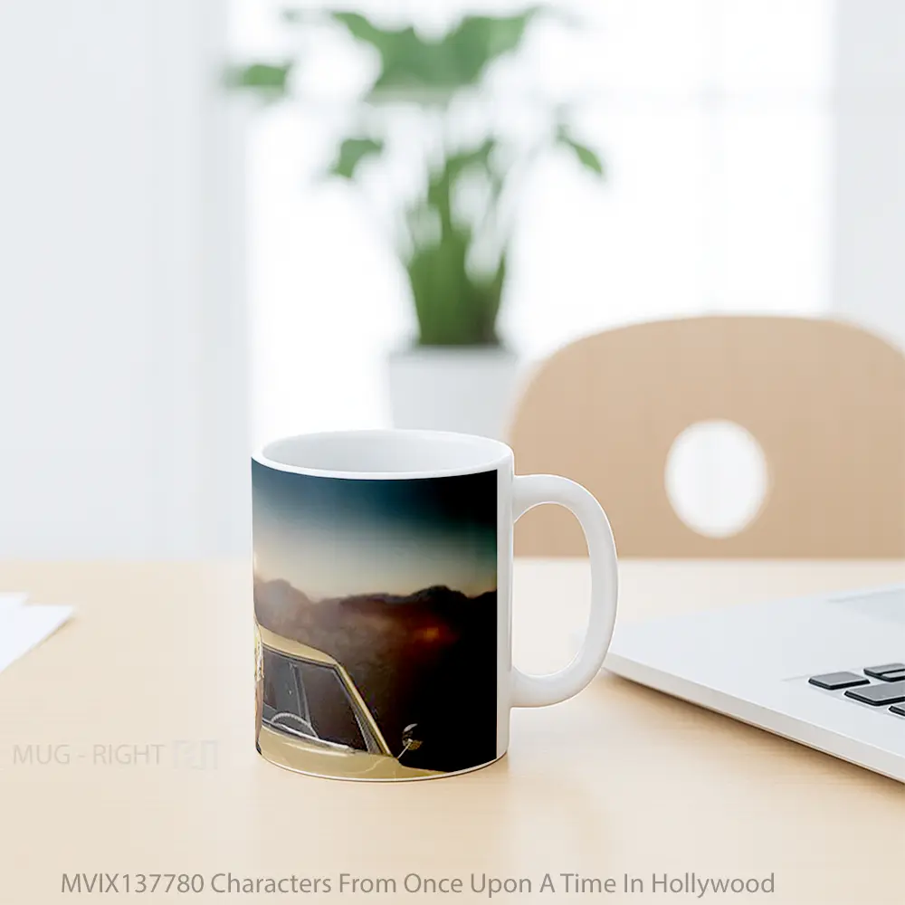 Mug Characters From Once Upon A Time In Hollywood Gelas Keramik Unik - All-side / Desain