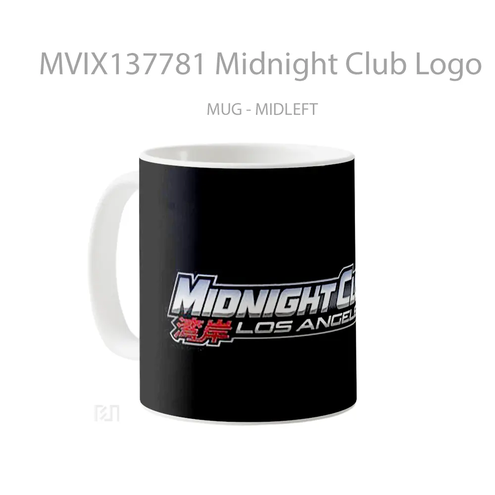 Mug Midnight Club Logo Gelas Keramik Unik - All-side / Desain