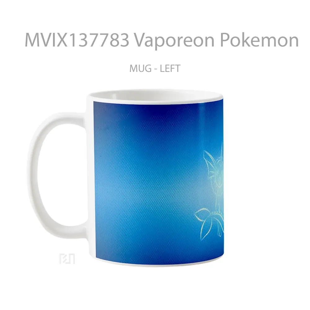 Mug Vaporeon Pokemon Cangkir Anime - All-side / Desain