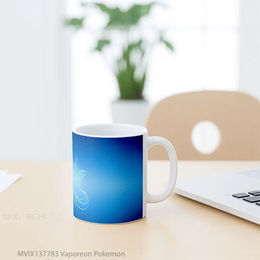 Mug Vaporeon Pokemon Cangkir Anime - All-side / Desain