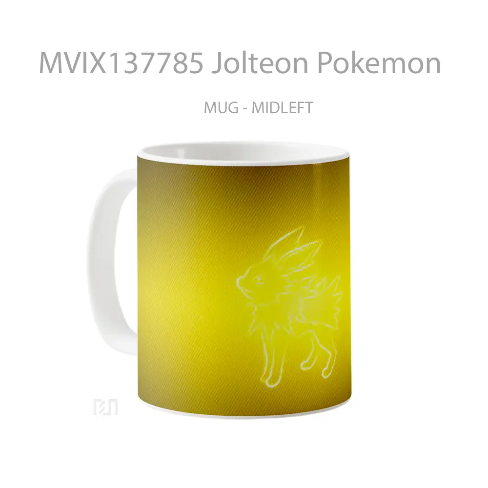 Mug Jolteon Pokemon Cangkir Anime - All-side / Desain