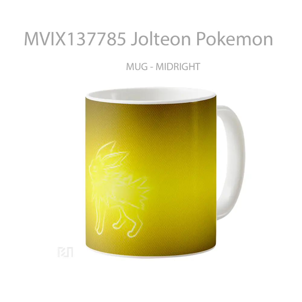 Mug Jolteon Pokemon Cangkir Anime - All-side / Desain
