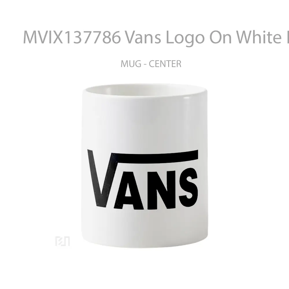 Mug Vans Logo On White Background Gelas Keramik Unik