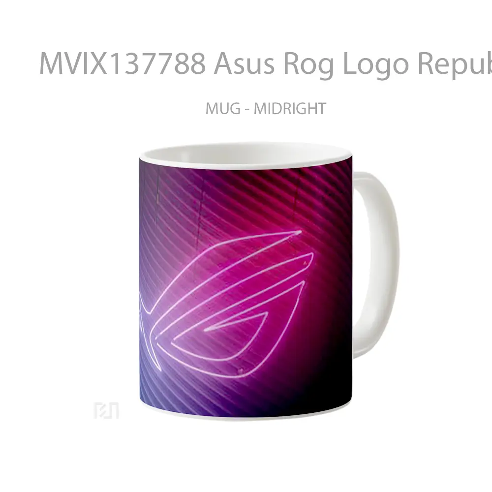 Mug Asus Rog Logo Republic Of Gamers V1 Gelas Keramik Unik - All-side / Desain