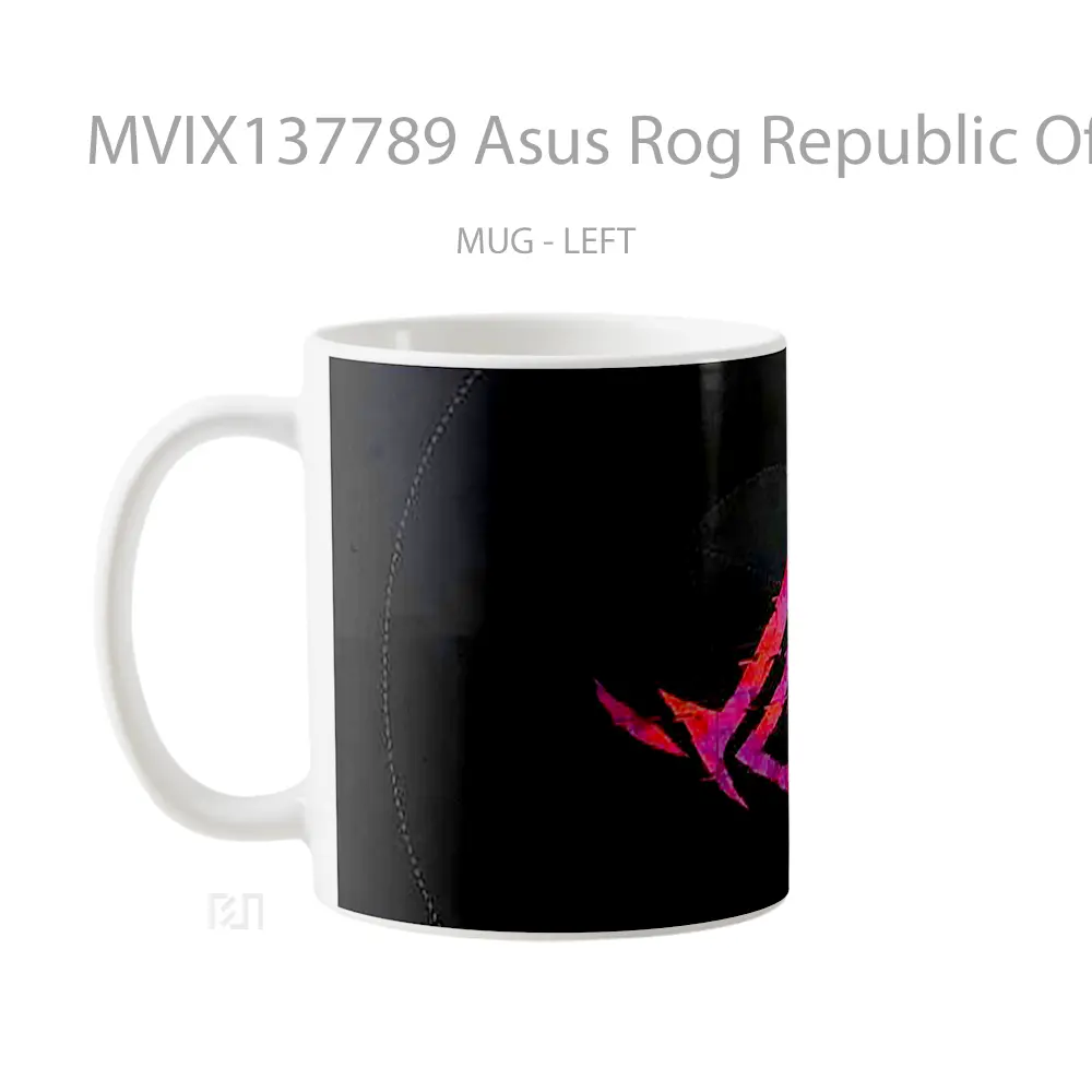 Mug Asus Rog Republic Of Gamers Logo V1 Gelas Keramik Unik - All-side / Desain