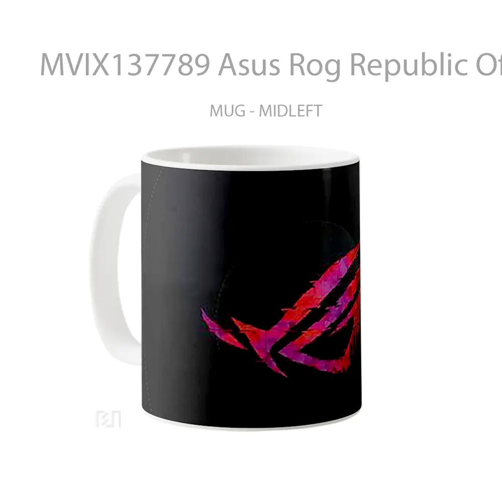 Mug Asus Rog Republic Of Gamers Logo V1 Gelas Keramik Unik - All-side / Desain