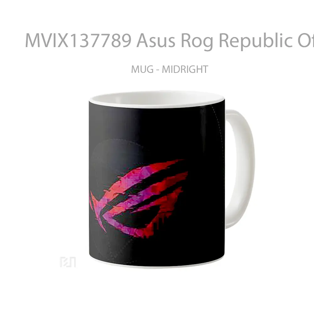 Mug Asus Rog Republic Of Gamers Logo V1 Gelas Keramik Unik - All-side / Desain