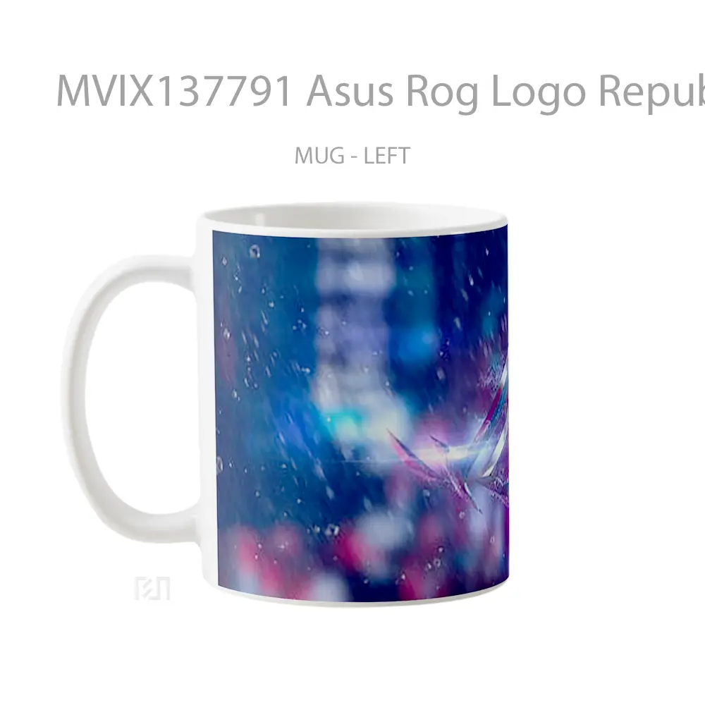 Mug Asus Rog Logo Republic Of Gamers V2 Gelas Keramik Unik - All-side / Desain