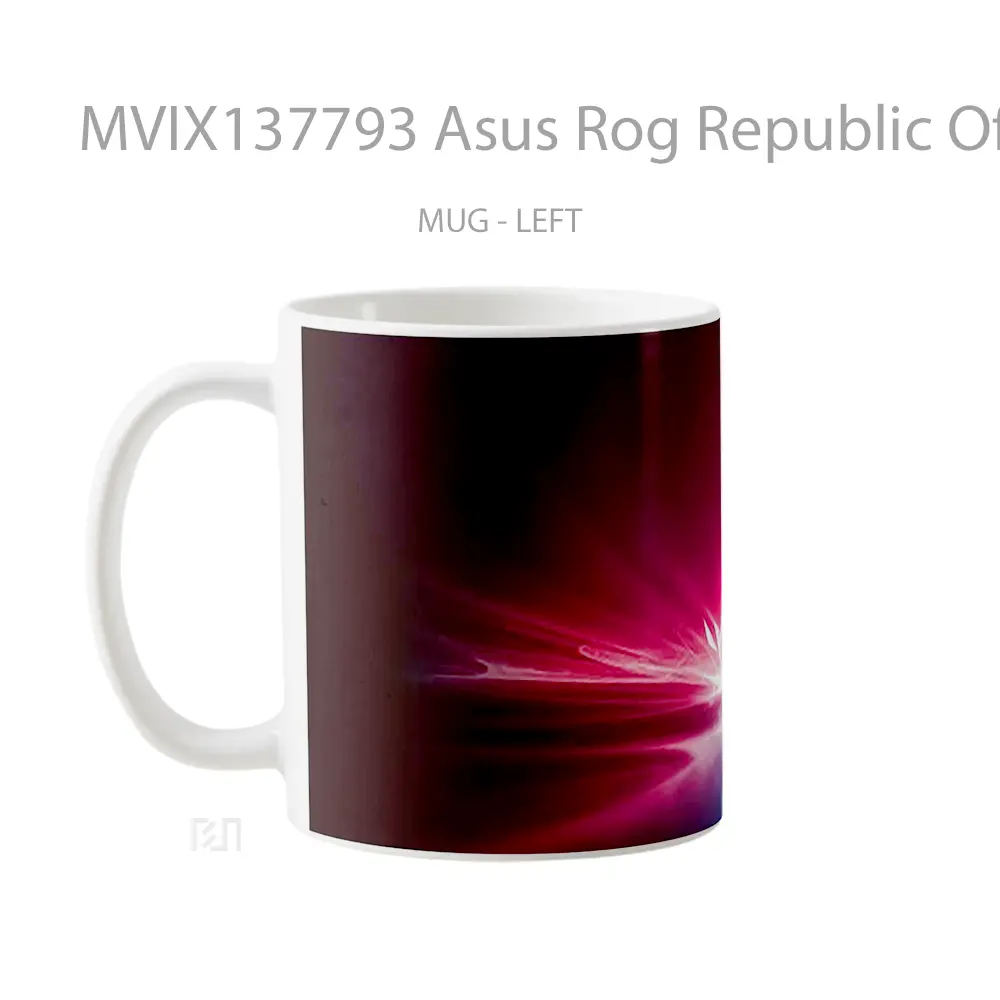 Mug Asus Rog Republic Of Gamers Logo V2 Gelas Keramik Unik - All-side / Desain