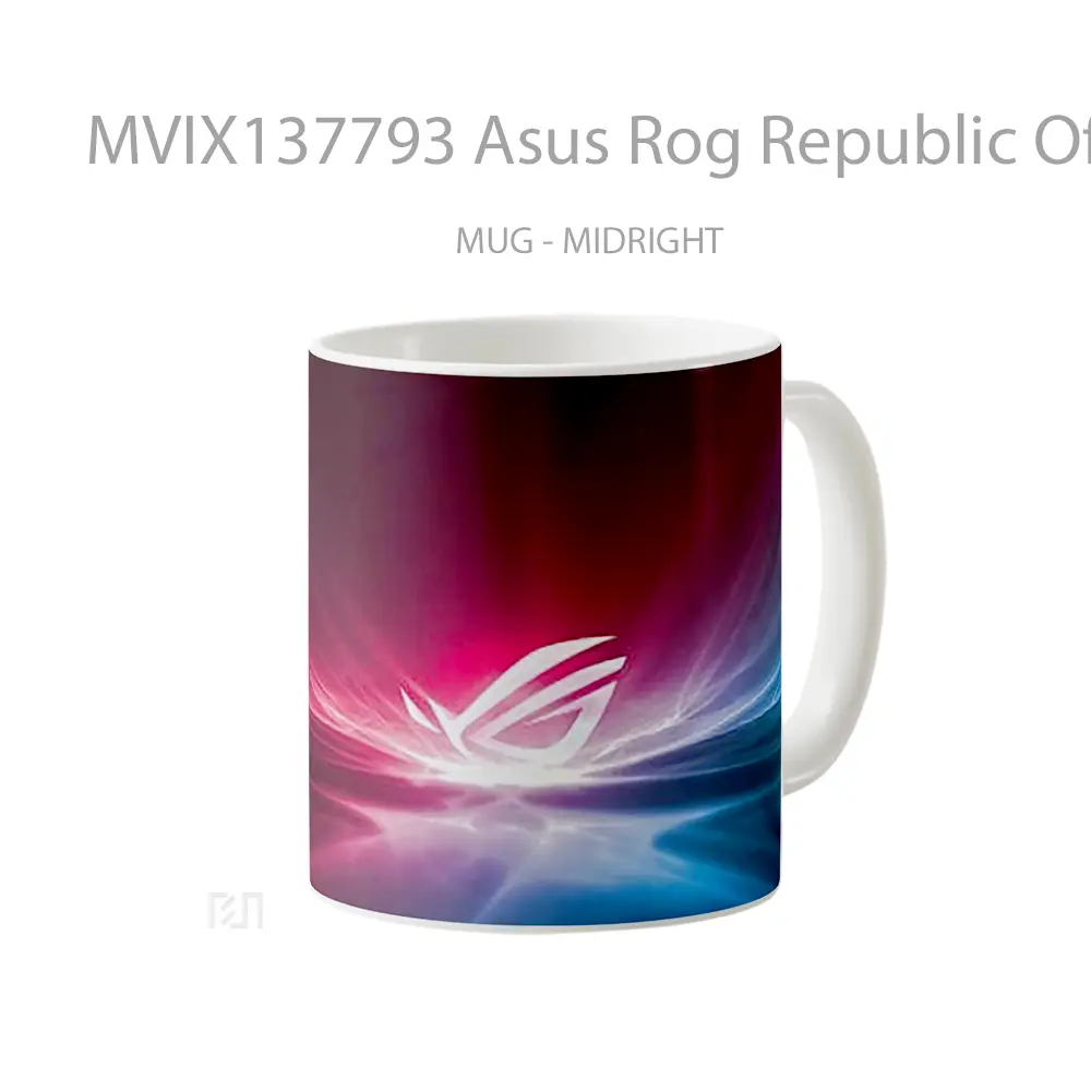 Mug Asus Rog Republic Of Gamers Logo V2 Gelas Keramik Unik - All-side / Desain