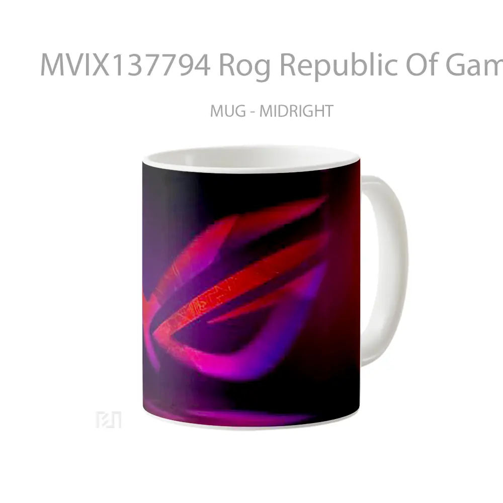 Mug Rog Republic Of Gamers Logo V1 Gelas Keramik Unik - All-side / Desain