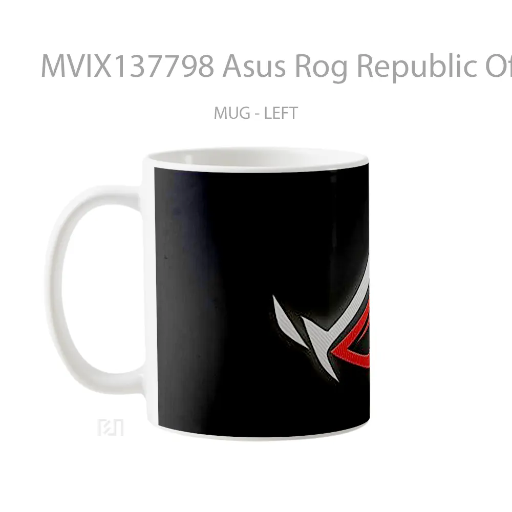 Mug Asus Rog Republic Of Gamers Logo V3 Gelas Keramik Unik - All-side / Desain