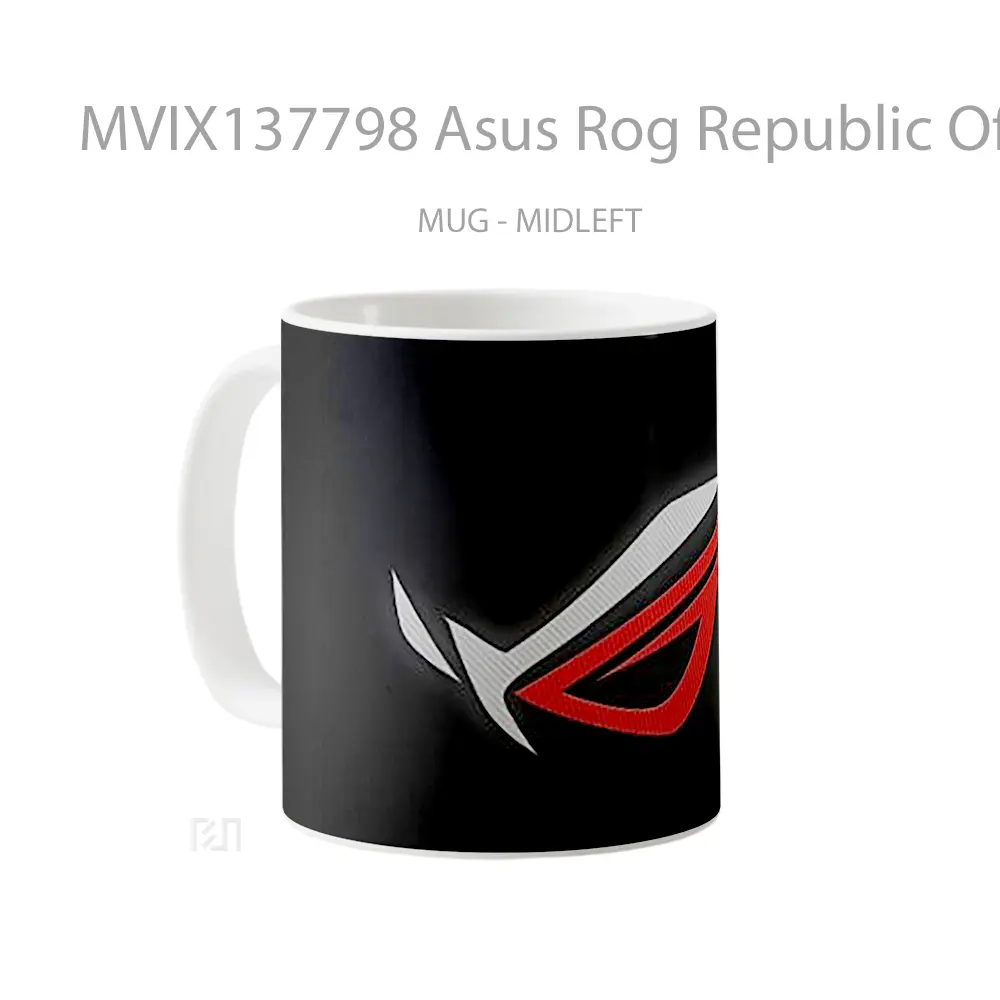 Mug Asus Rog Republic Of Gamers Logo V3 Gelas Keramik Unik - All-side / Desain