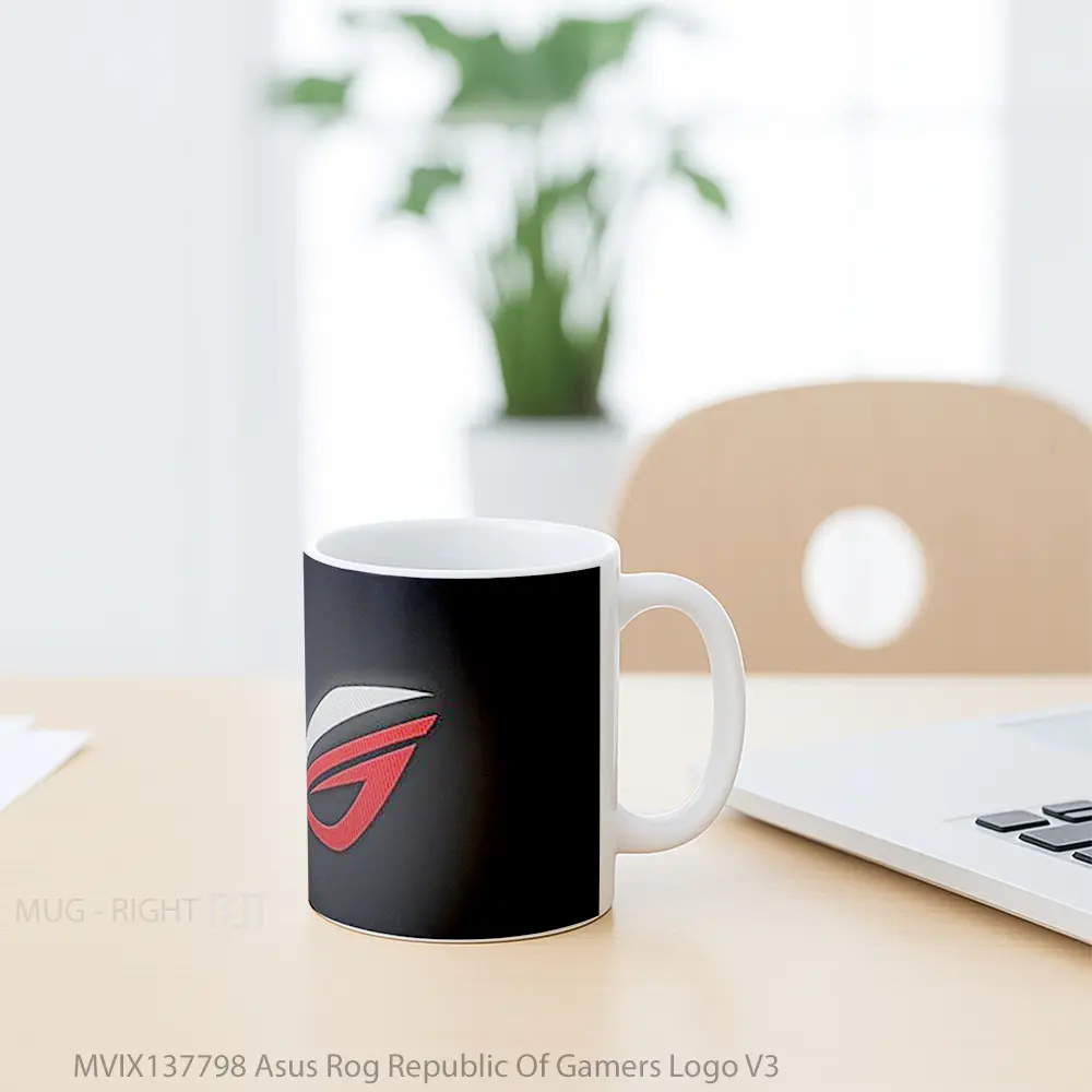 Mug Asus Rog Republic Of Gamers Logo V3 Gelas Keramik Unik - All-side / Desain