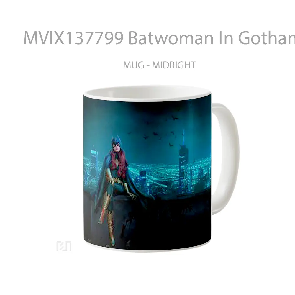Mug Batwoman In Gotham City Gelas Keramik Unik - All-side / Desain