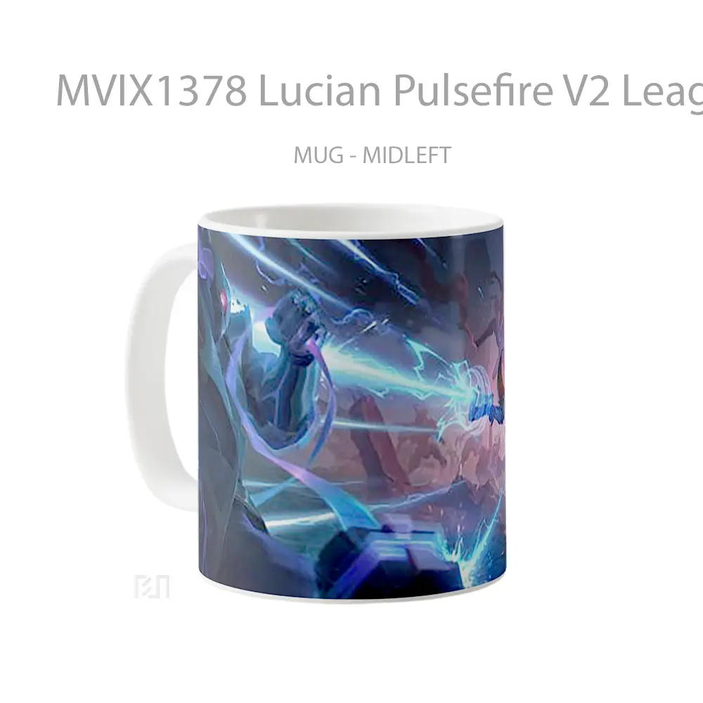 Mug Lucian Pulsefire V2 League Of Legends Cangkir Gamer - All-side / Desain