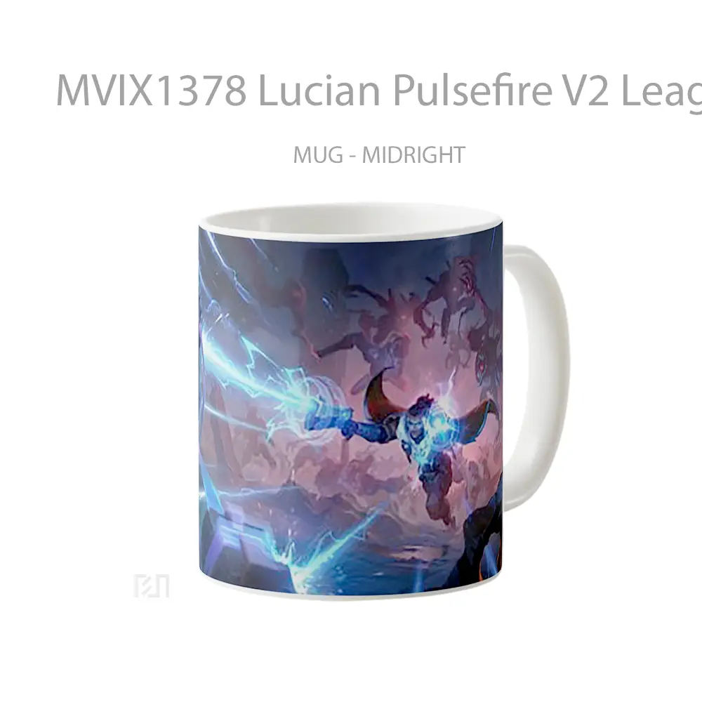 Mug Lucian Pulsefire V2 League Of Legends Cangkir Gamer - All-side / Desain