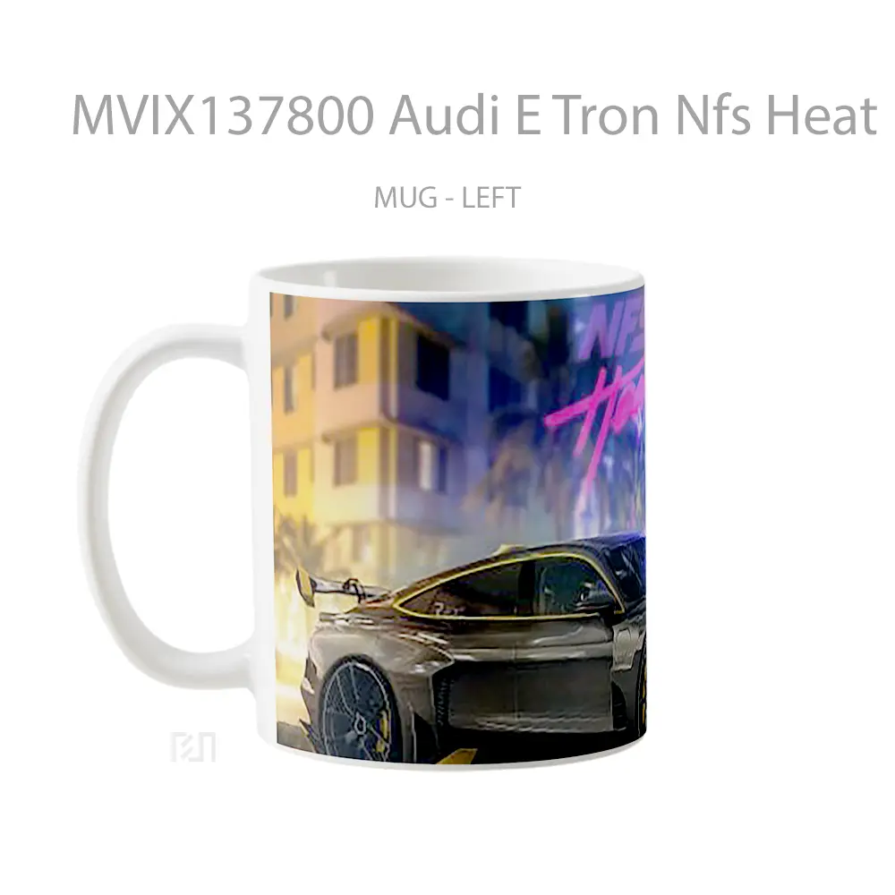 Mug Audi E Tron Nfs Heat Cangkir Mobil - All-side / Desain