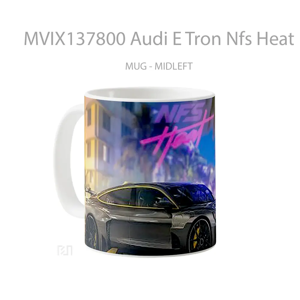 Mug Audi E Tron Nfs Heat Cangkir Mobil - All-side / Desain