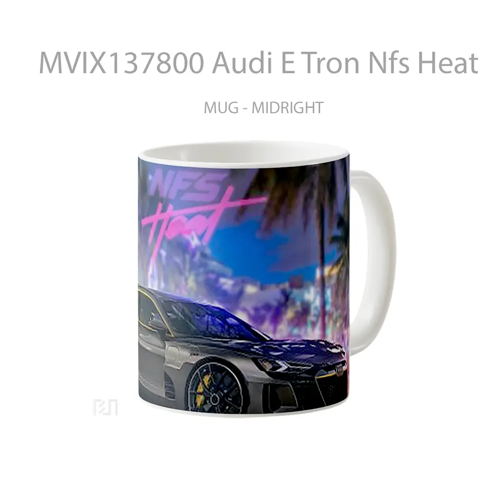 Mug Audi E Tron Nfs Heat Cangkir Mobil - All-side / Desain