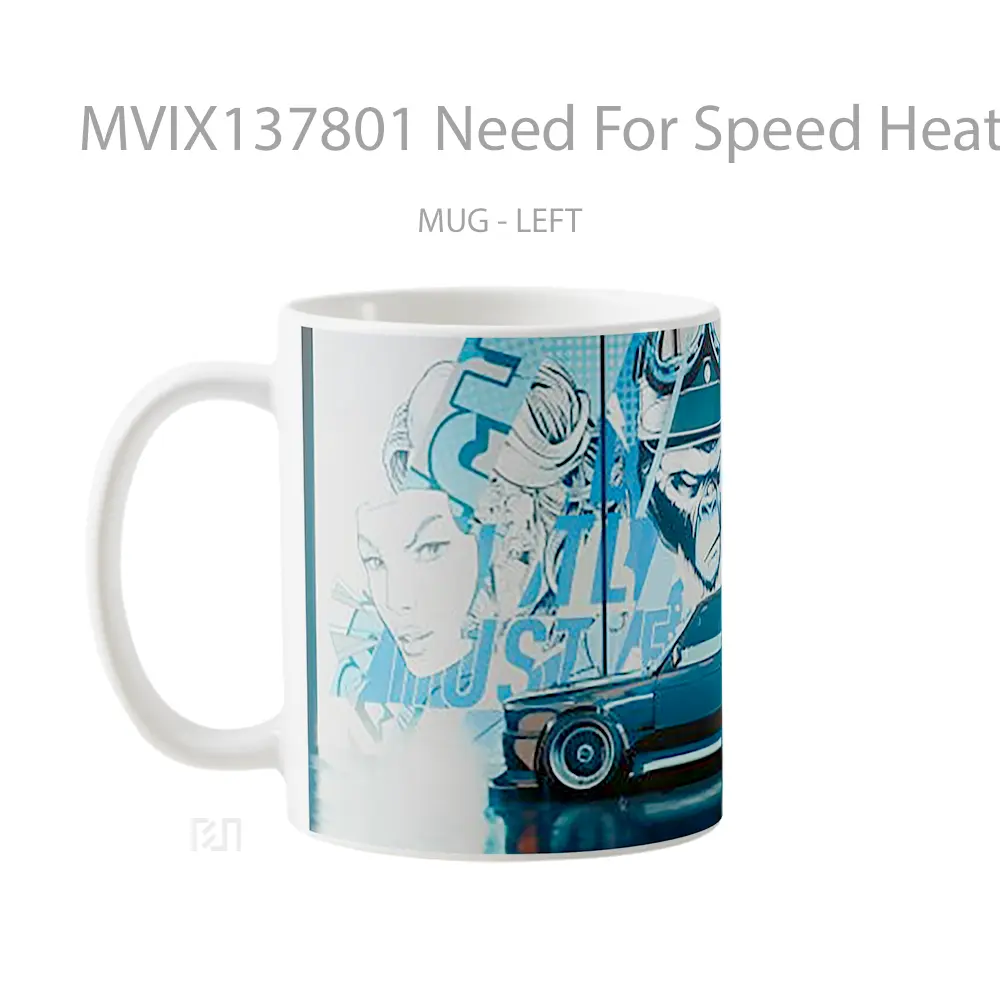 Mug Need For Speed Heat Cangkir Gamer - All-side / Desain