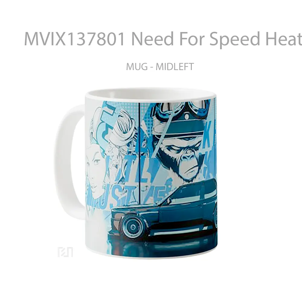 Mug Need For Speed Heat Cangkir Gamer - All-side / Desain