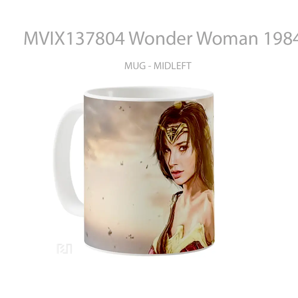Mug Wonder Woman 1984 Fanart Gelas Superhero - All-side / Desain