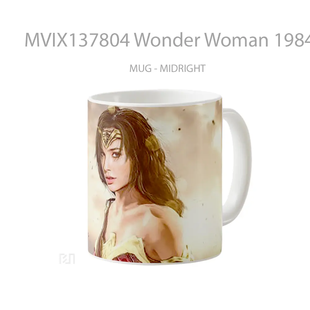Mug Wonder Woman 1984 Fanart Gelas Superhero - All-side / Desain