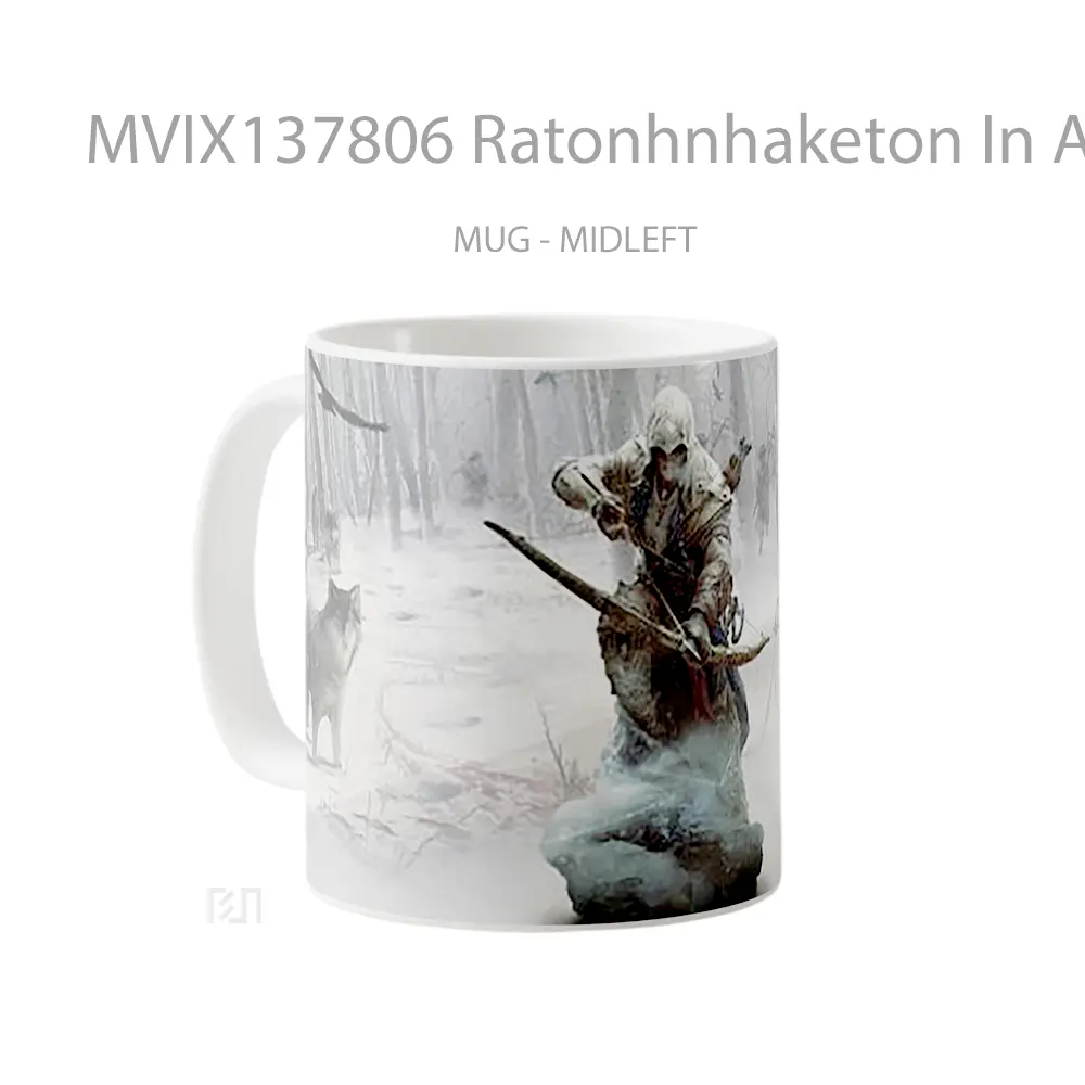 Mug Ratonhnhaketon In Assassins Creed 3 Cangkir Gamer - All-side / Desain
