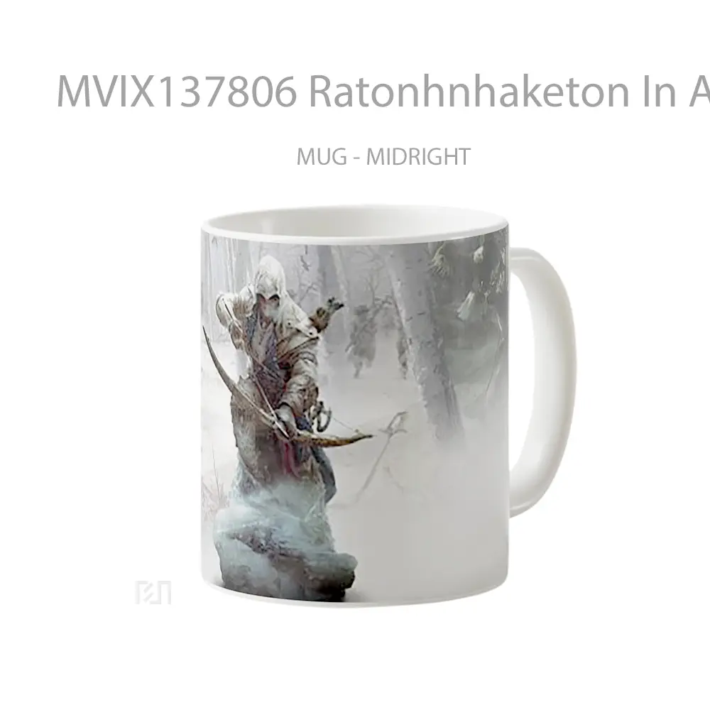 Mug Ratonhnhaketon In Assassins Creed 3 Cangkir Gamer - All-side / Desain