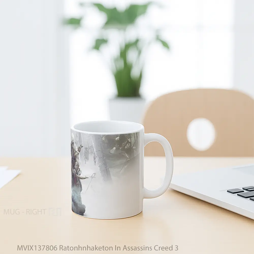Mug Ratonhnhaketon In Assassins Creed 3 Cangkir Gamer - All-side / Desain