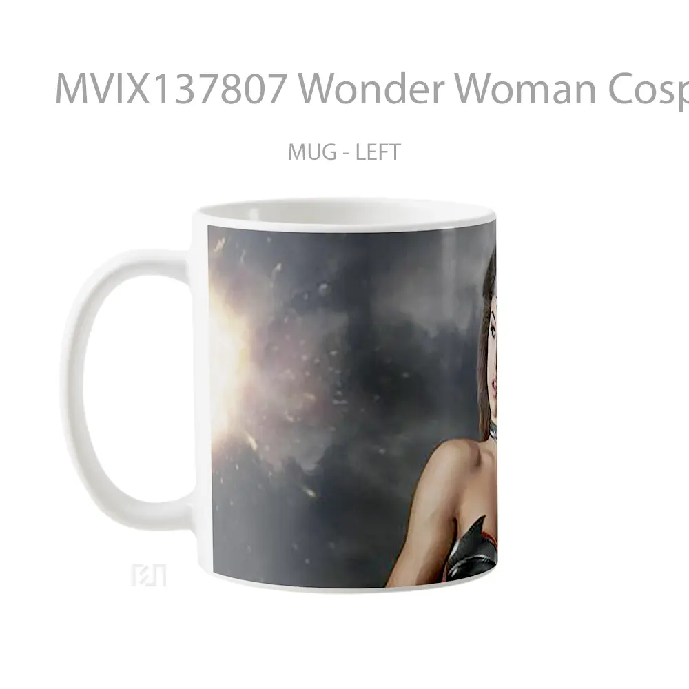 Mug Wonder Woman Cosplay V1 Gelas Superhero - All-side / Desain