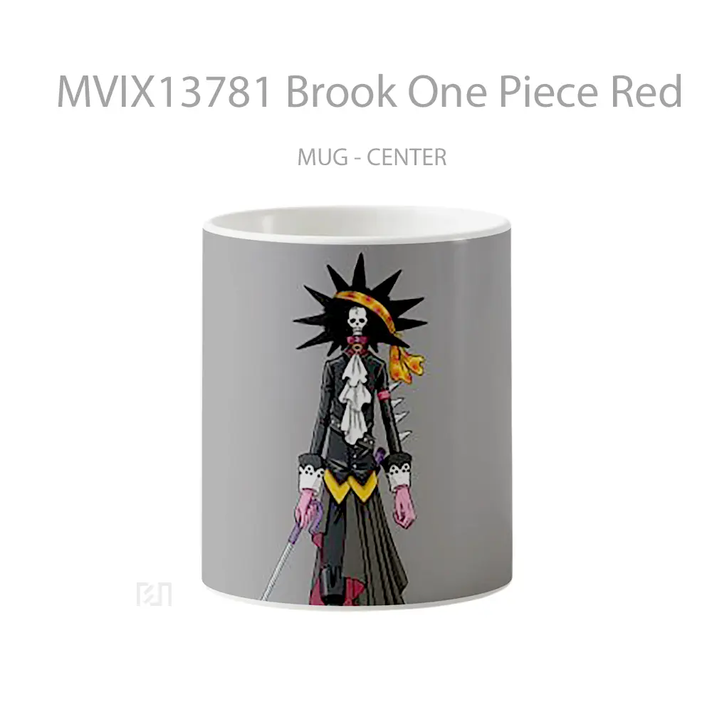 Mug Brook One Piece Red Cangkir Anime