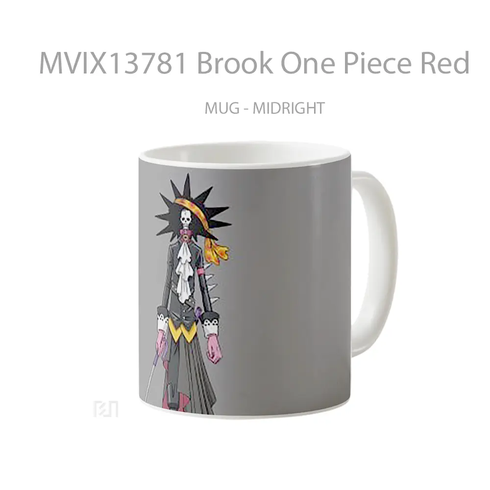Mug Brook One Piece Red Cangkir Anime - All-side / Desain