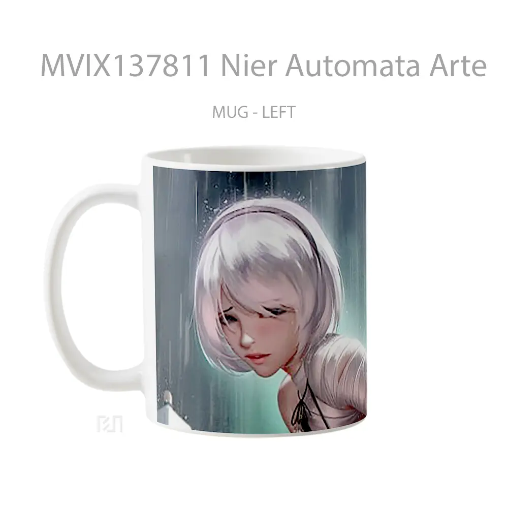 Mug Nier Automata Arte Cangkir Gamer - All-side / Desain