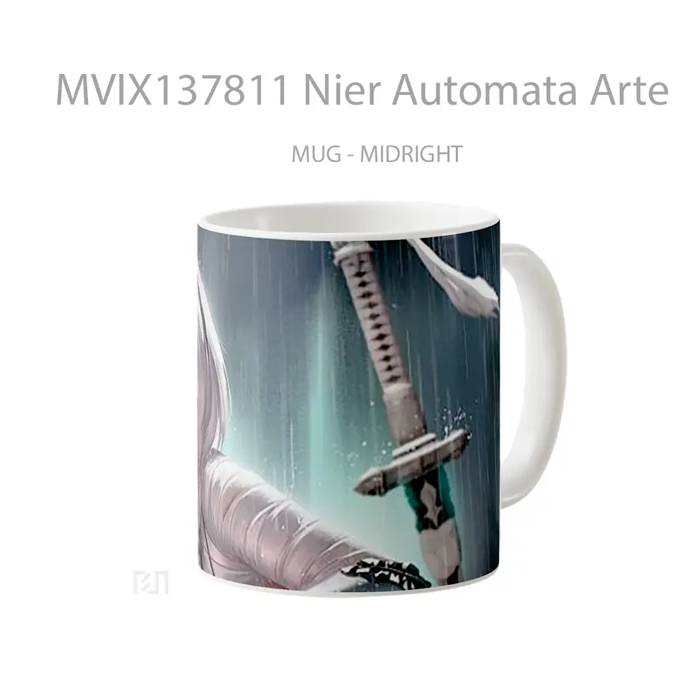 Mug Nier Automata Arte Cangkir Gamer - All-side / Desain