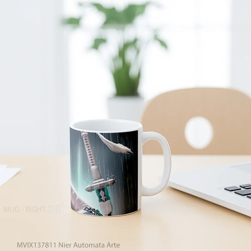 Mug Nier Automata Arte Cangkir Gamer - All-side / Desain